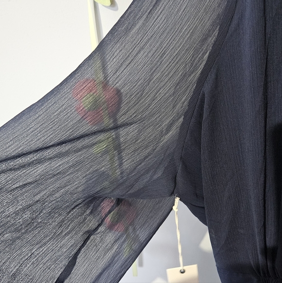 NWT Dex Chiffon Faux Wrap Ruffle Mini Dress Plus Size 2X - Picture 7 of 13